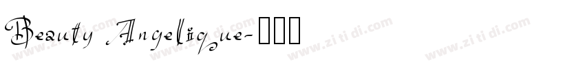Beauty Angelique字体转换